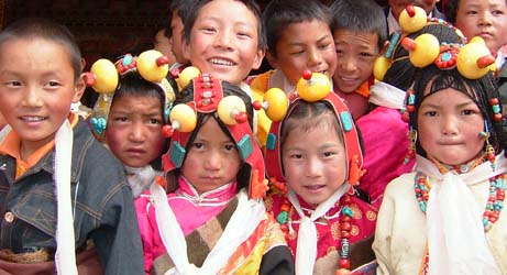 Tibetan children