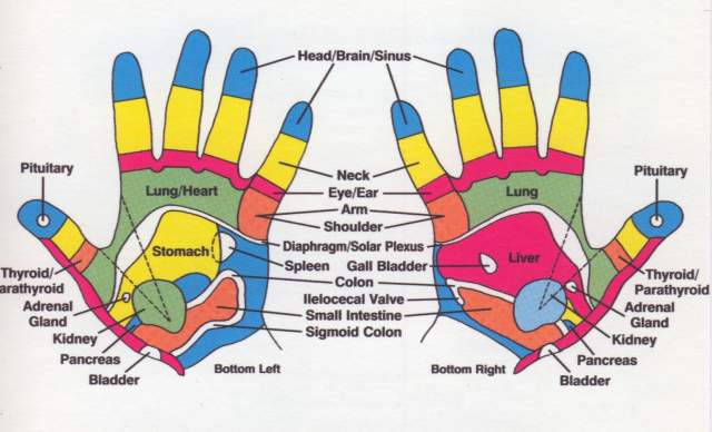 reflexology hands